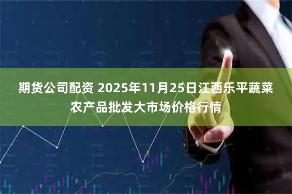 期货公司配资 2025年11月25日江西乐平蔬菜农产品批发大市场价格行情